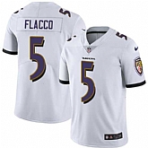 Nike Baltimore Ravens #5 Joe Flacco White NFL Vapor Untouchable Limited Jersey,baseball caps,new era cap wholesale,wholesale hats